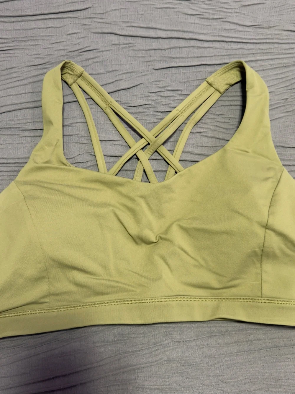 lululemon athletica Olive Strappy Crisscross Sports Bra